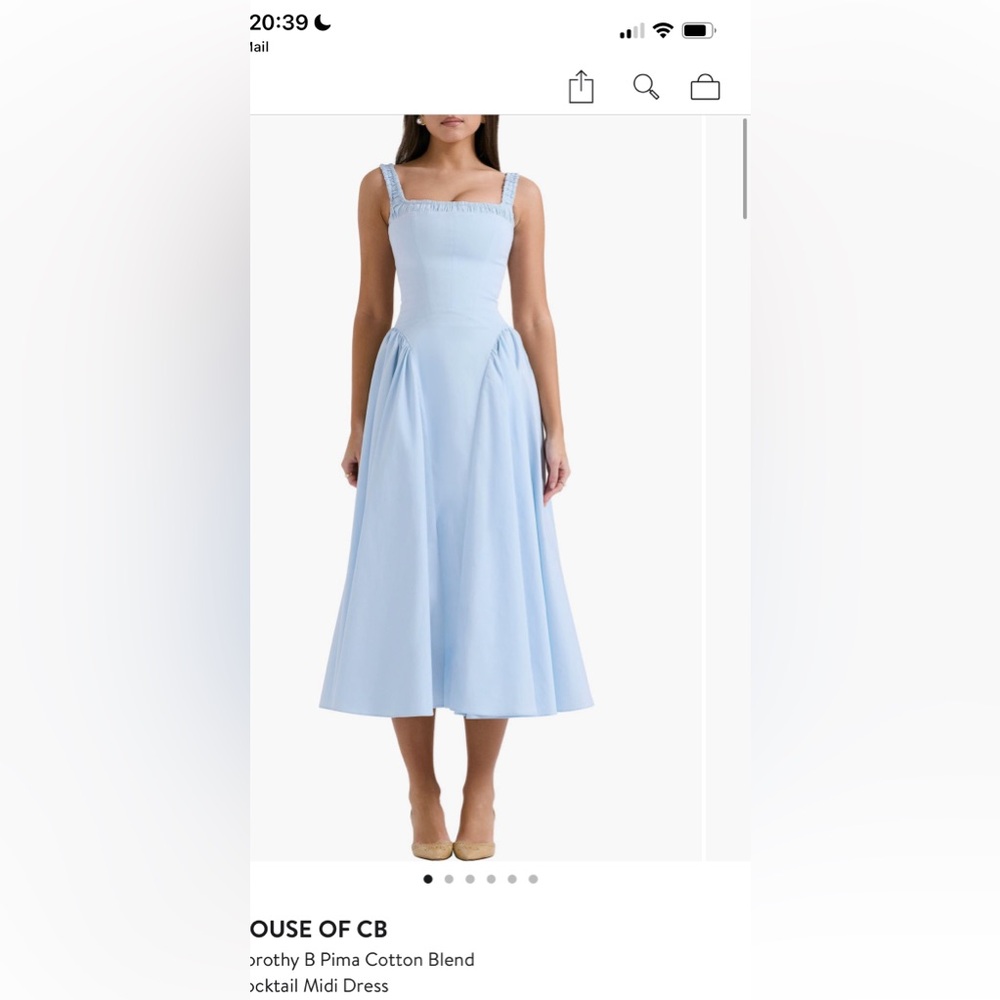 HOUSE OF CB 'Dorothy’ B Pima Cotton Blend Dress Cocktail